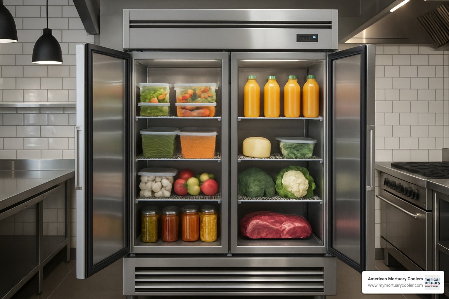 A–Z Guide to Comparing Commercial Double Door Refrigerators - American Mortuary Coolers & Equipments A–Z Guide to Comparing Commercial Double Door Refrigerators - American Mortuary Coolers & Equipments